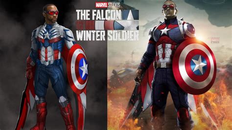 Sam Wilsons New Captain America Suit Revealed Falcon Captain America