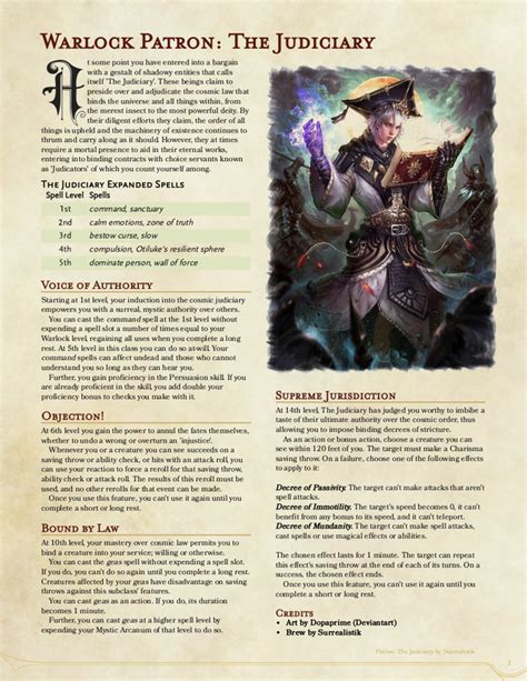 Warlock 5e Character Builder Horvancouver