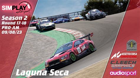 Assetto Corsa Competizione Laguna Seca PRO AM Rounds 15 16