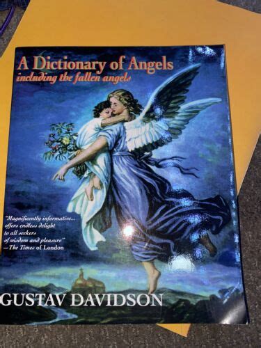 A Dictionary Of Angels Including The Fallen Angels Davidson Gustav 1st