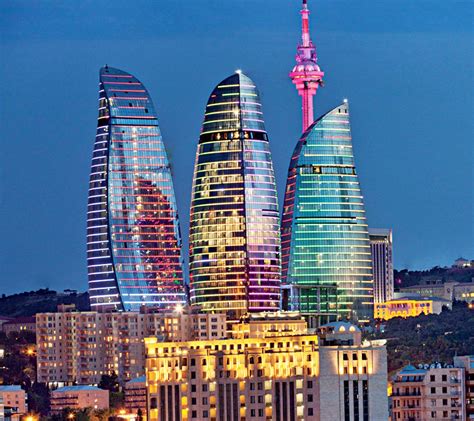 Flame Towers Is The Tallest Skyscraper In Baku Azerbaijan With A
