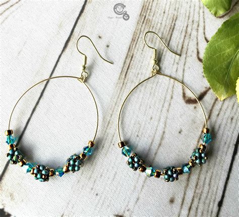 Bohemian Style Hoop Earrings To Accessorize Your Boho Style Seed Bead