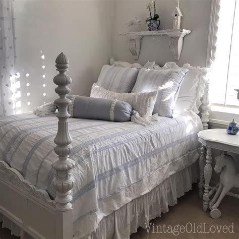 Blue And White Bedroom Shabby Chic Cottage Style Farmhouse Style