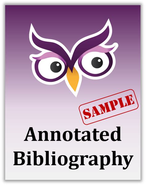 Annotated Bibliographies Excelsior College Owl