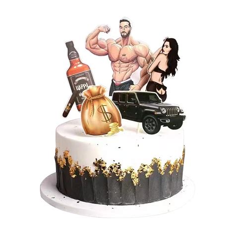 buy muscle man sexy girl series cake topper baking cake decoration birthday party decoration