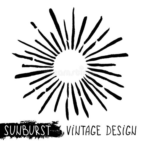 Hand Drawn Sunbursts Stock Vector Illustration Of Drawn 103025793