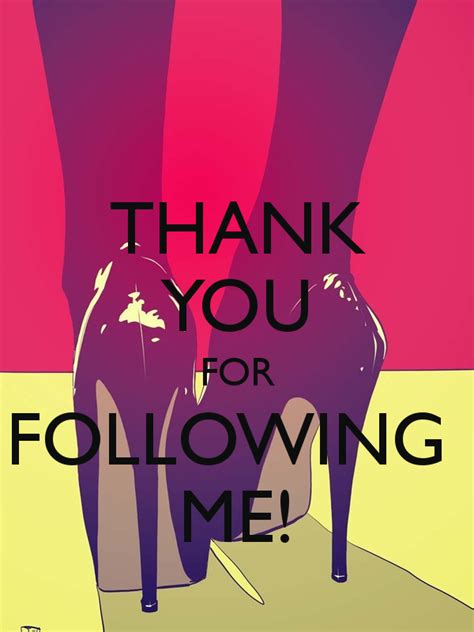 Thank You For Following Me Follow Me Thank You Make Up Art