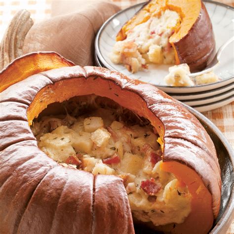 Pumpkin Stuffed With Everything Good Recipe Epicurious