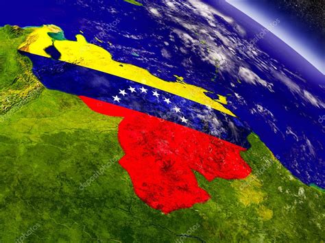 Imágenes la bandera de venezuela en d Venezuela bandera incrustado en la tierra Foto de