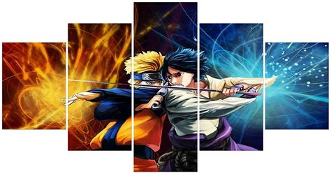 Buy Hunbeauty Art Naruto Poster Naruto Uzumaki And Sasuke Doomed Battle