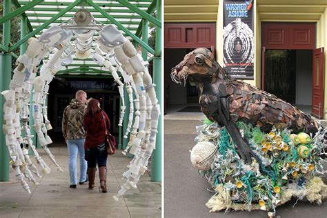 Majestuosas Esculturas Hechas Con Residuos Plásticos Sculptures