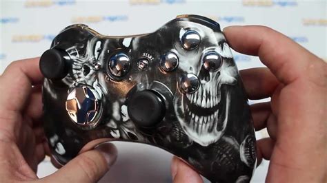 Glow In The Dark Skulls Xbox 360 Modded Controller Youtube