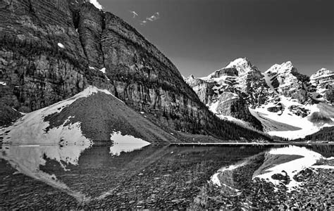 Moraine Lake Black And White 3 By Stuart Litoff Moraine Lake