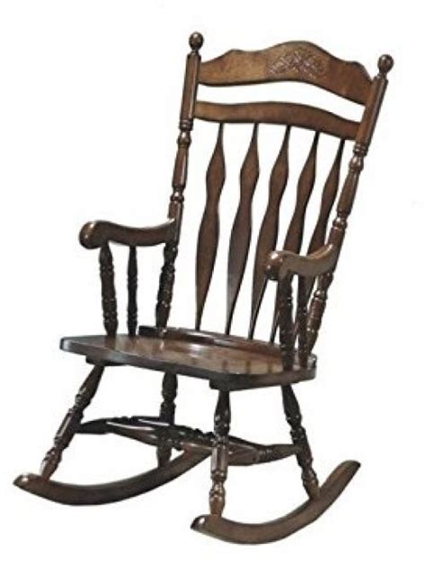 Promotions and discounts are not valid towards top deals. Monarch Specialties Embossed Back Rocking Chair Dark Walnut Living Room Perfect # ...