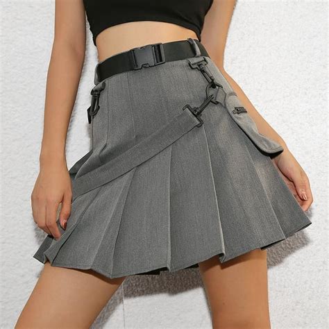cute japanese high waist pleated tennis skirt se20286 sanrense pleated tennis skirt high