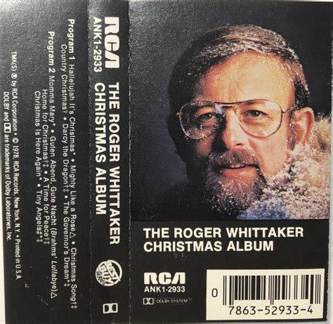 Roger Whittaker The Roger Whittaker Christmas Album 1978 Cassette