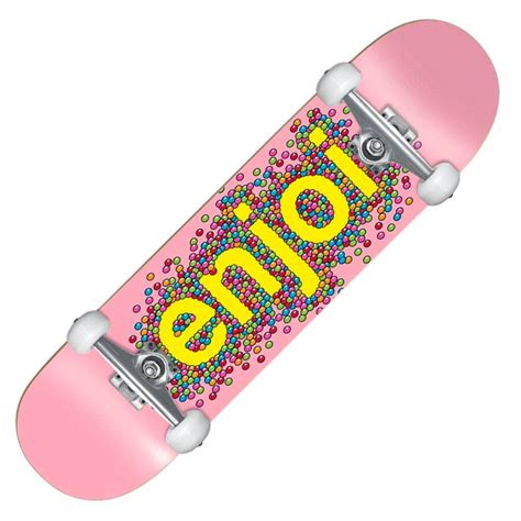 Enjoi Skateboards Candy Coated Pink Complete Skateboard 825 X 32