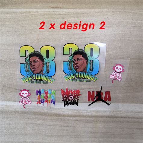 Nba Young Boy Iron On Stickers For Custom Shoes Never Broke Again Heat