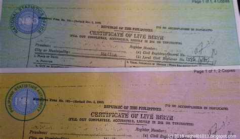 Philippine Statistics Authority Psa Authenticated Birth Certificate