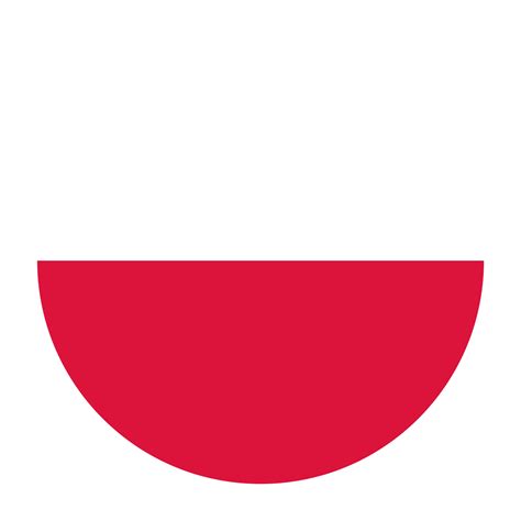 Poland Flat Rounded Flag Icon With Transparent Background 16328554 Png