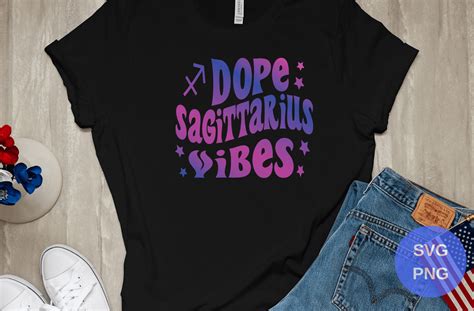 Dope Sagittarius Vibeswavy Text Svg Graphic By Manage Design