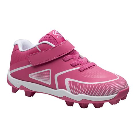 Athletic Works Youth Girls Baseball Cleats Pink Kids