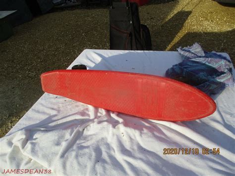 Vintage Red Variflex Plastic Skateboard Ebay