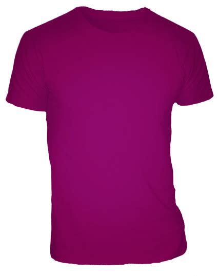 Fuschia Pink T Shirt For Men Cutton Garments