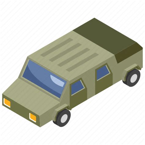 Armored Vehicle Army Car Army Jeep Military Van Transportation Icon