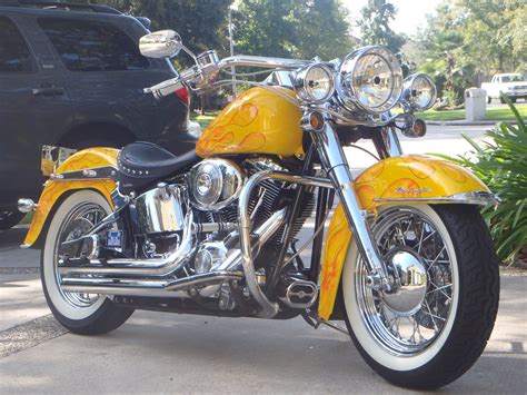 Harley davidson softail deluxe 2005 ,4000 miles , excellent condition , one owner , customs acc. 2005 Harley-Davidson® FLSTN/I Softail® Deluxe (Custom ...