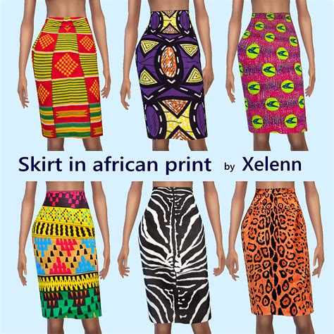 My Sims 4 Blog African Inspired Print Clothing And Necklaces By