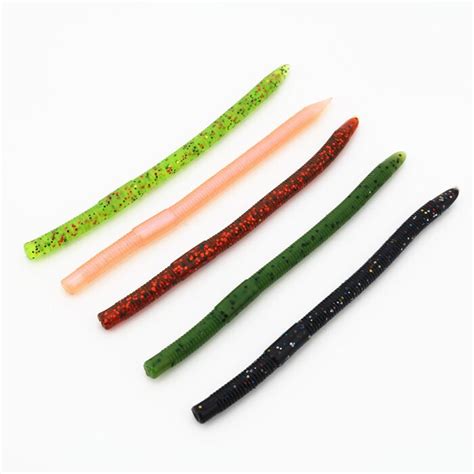125cm Soft Worm Fishing Lure Bait 10pcslot Multi Colors In Fishing