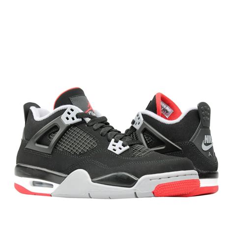 Jordan Nike Air Jordan 4 Retro Gs Bred Big Kids Basketball Shoes