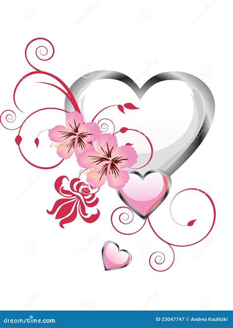 Floral Heart Design Royalty Free Stock Photography Image 23047747