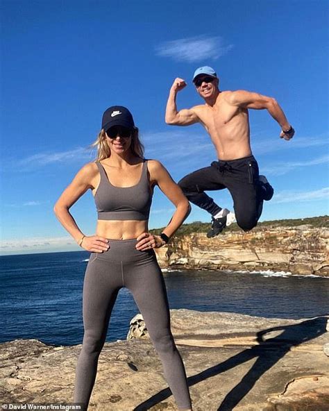 Candice And David Warner Show Off Their Incredibly Fit Figures During A