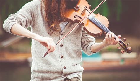 Woman Playing Violin Concert Music Musical Instrument Musician