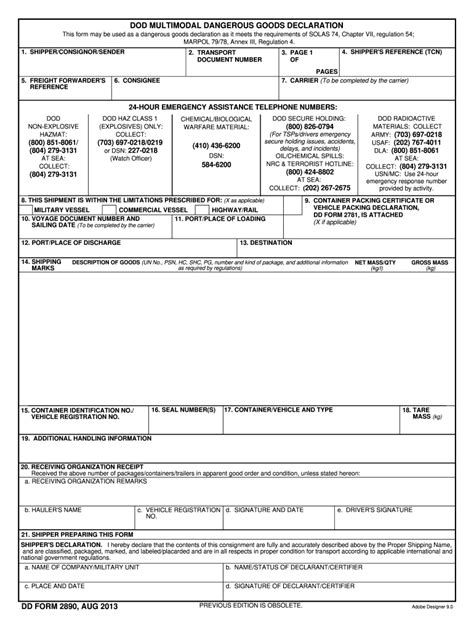 Dd Form 2890