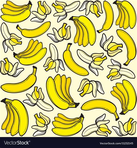 Seamless Banana Pattern Royalty Free Vector Image