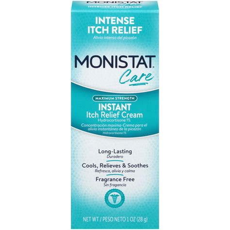 Monistat Instant Itch Relief Cream Maximum Strength 1 Oz