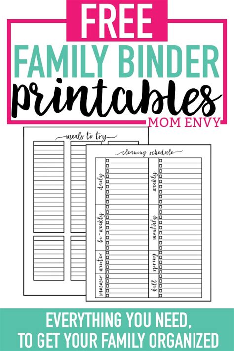 Free Household Management Printables