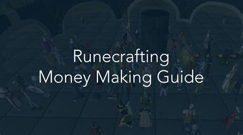 Runecrafting Osrs Money Making Guide Ge Tracker