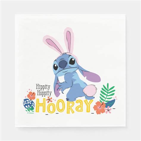 Easter Stitch Hippity Hoppity Hooray Napkins In 2021
