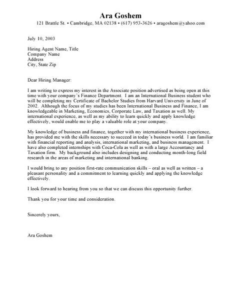While your letter needs to be customized to individual circumstances, this sample cover letter below can help an aspiring intern's cause. cover letters for summer internships - fashion consultant ...