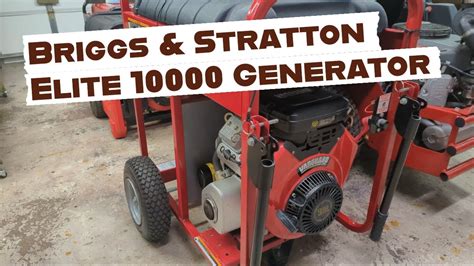 Briggs And Stratton Elite 10000 Generator Youtube
