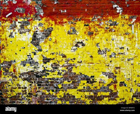 Brick Wall That Has Been Painted In New York City Stock Photo Alamy