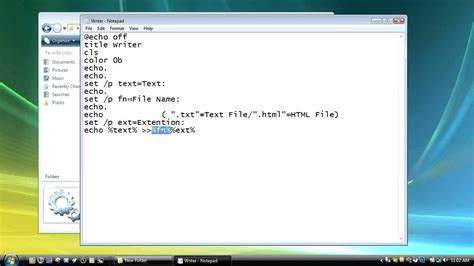 Batch File Tutorials How To Write To Html And Txt Fies Youtube