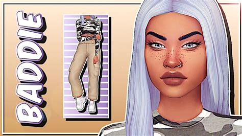 The Sims 4 Baddie 😈👅 Cas And Lookbook Cc Links Youtube