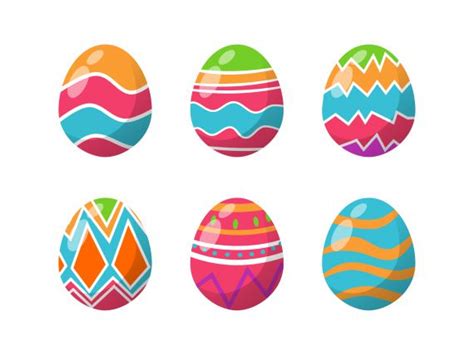 Colorful Painted Easter Eggs Png Transparent