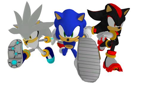 Sonic Shadow And Silver Racing Render By Silverdahedgehog06 On Deviantart