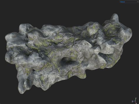 Artstation Low Poly Cave Mossy Rock Modular Pack Game Assets